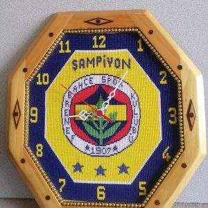 fenerbahçeli duvar saati