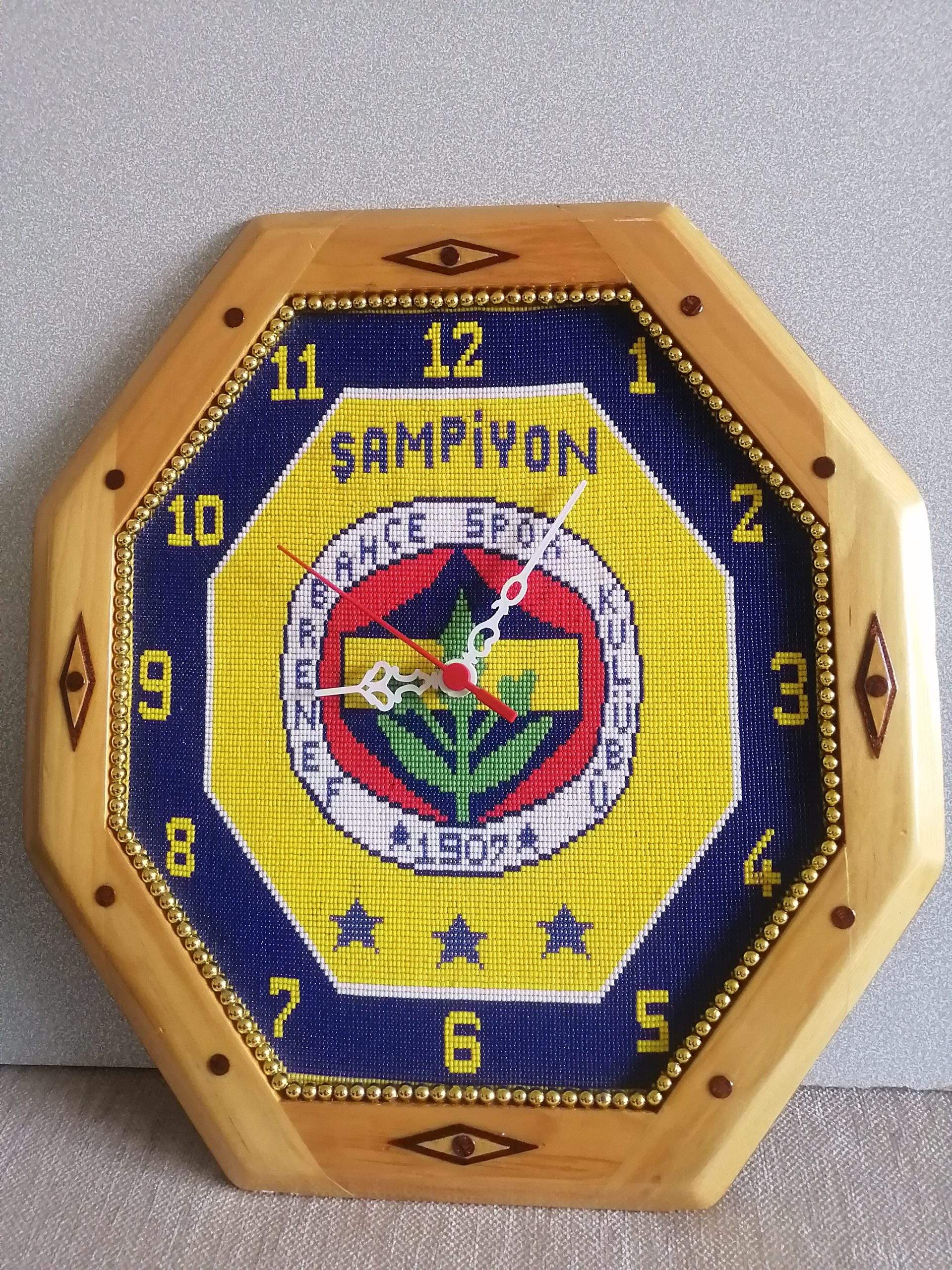 fenerbahçeli duvar saati