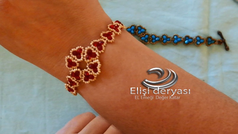 Papatya kristal Bileklik Yapımı