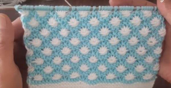 Ikı renkli petek örgü modeli