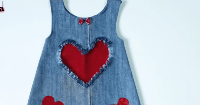 Eski kotların tüm sadeliği olan şık bir bebek elbisesine hızlı dönüşümü