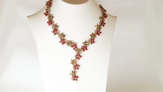 Erguvan kolye yapılışı Necklace Tutorial