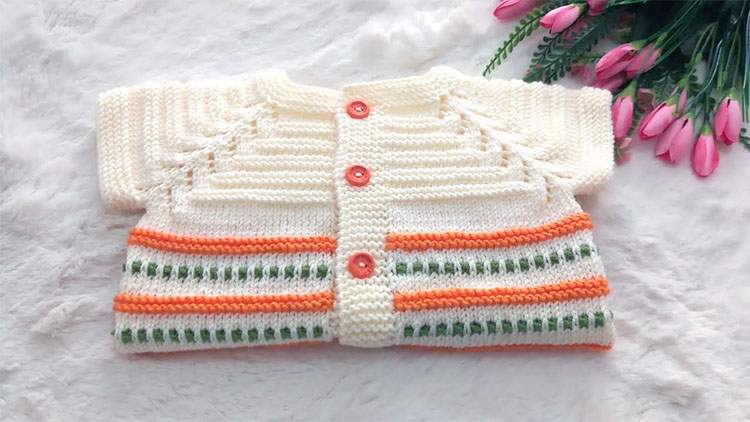 1 Yaş Yakadan Başlama Dikişsiz Bebek Yeleği